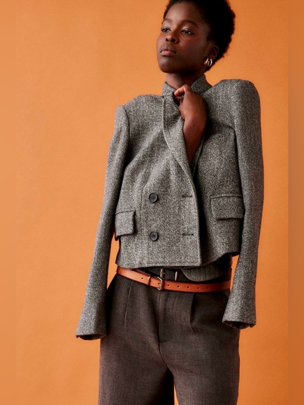 Free People Cropped Blazer